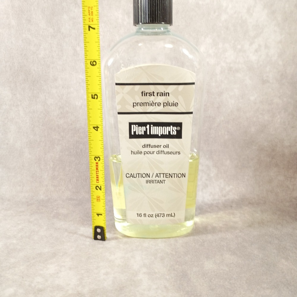 Pier 1 Imports Discontinued * First Rain * Reed Difuser‎ Oil 16oz RARE 40% Full - Picture 5 of 6